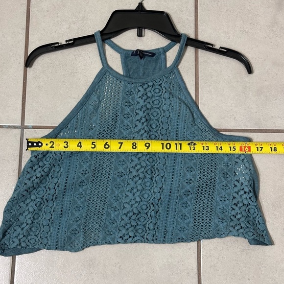 American eagle‎ Women Halter Neck blue Crop top size small - Picture 7 of 7